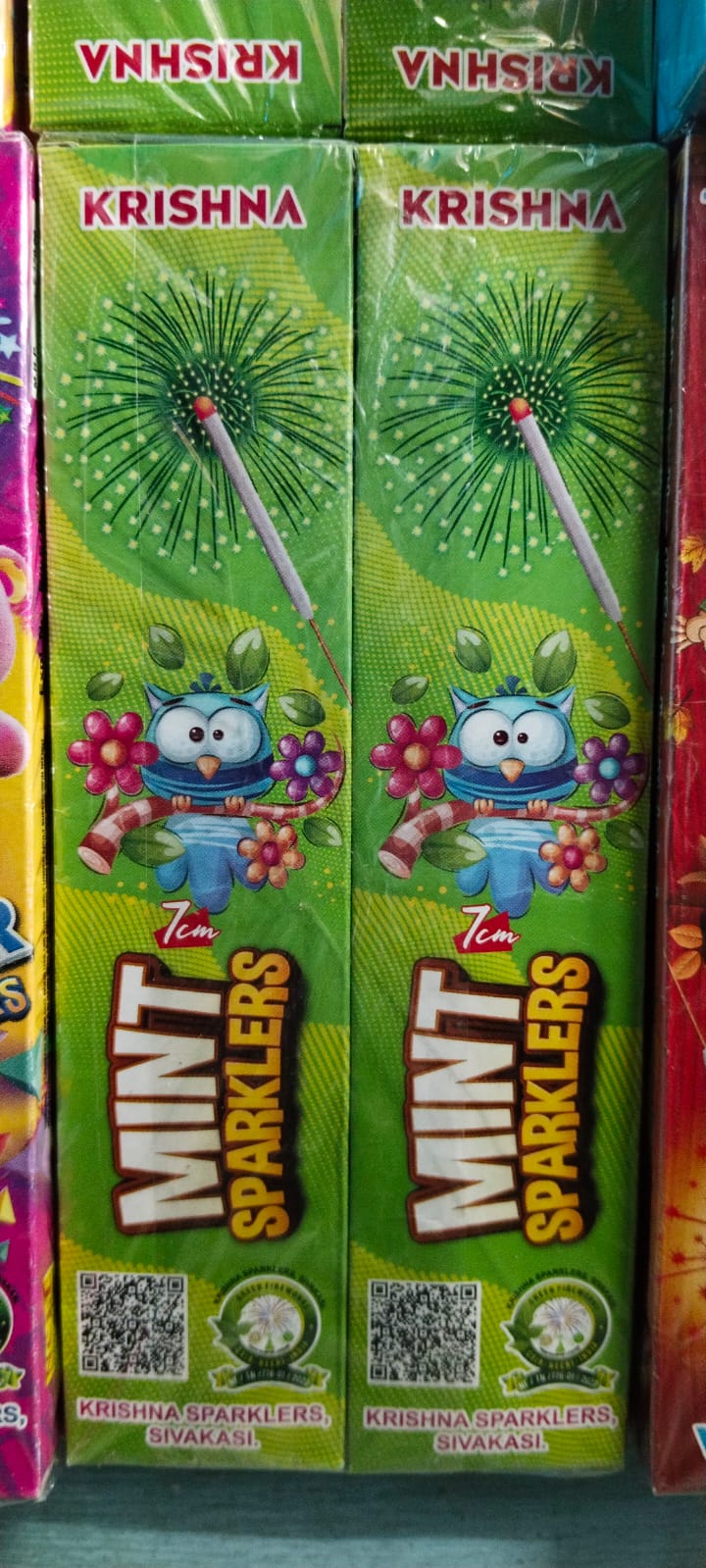 7cm Green Sparklers